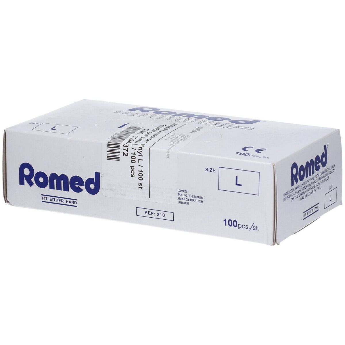 Romed gants d'examen en vinyle taille L