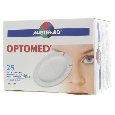 Optomed Eye Pad ADH Sans Latex 96x66mm* — 25 pièces