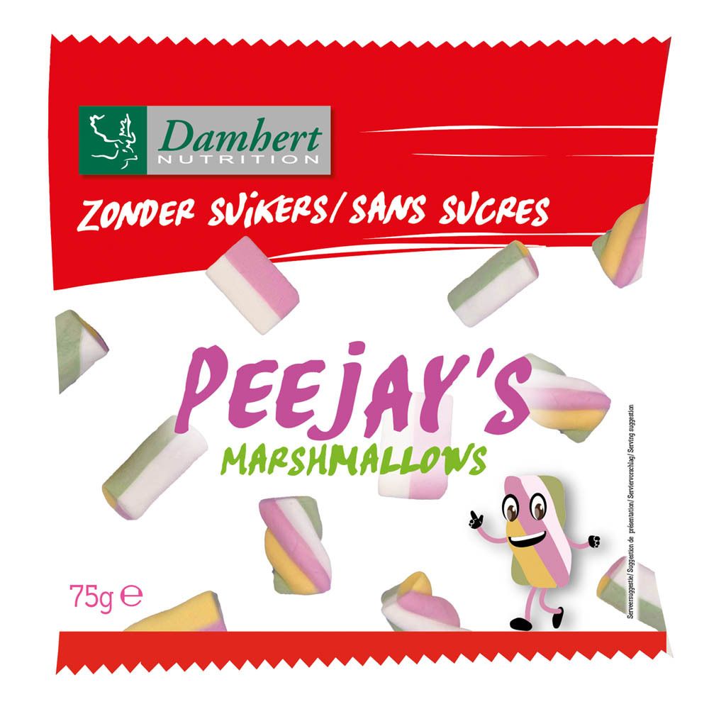 Damhert PeeJay's Marshmallows sans sucre (75 g)
