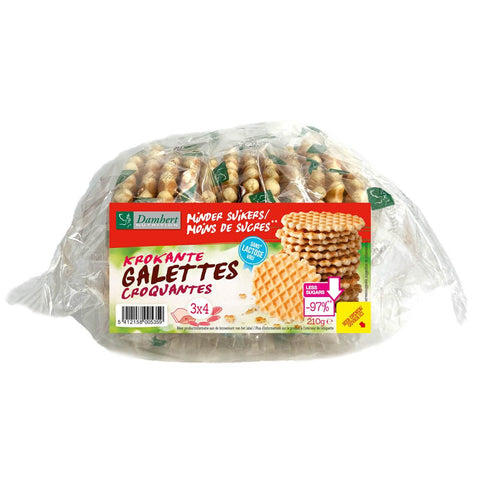 Damhert Galettes croustillantes sans lactose, moins de sucre (210 g)
