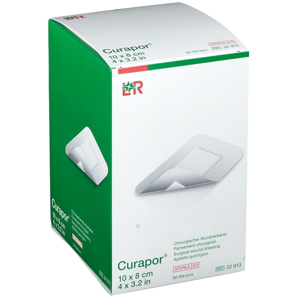 Curapor® Pansements chirurgicaux stériles 8 cm x 10 cm