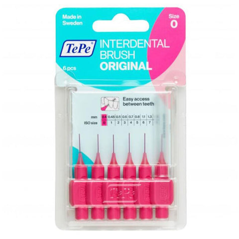 TePe® Original Interdentalbürsten 0,40 mm Pink (6 Stück)