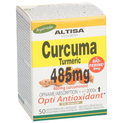 Altisa Curcuma 485mg + BioPerine 8mg (50 gélules)