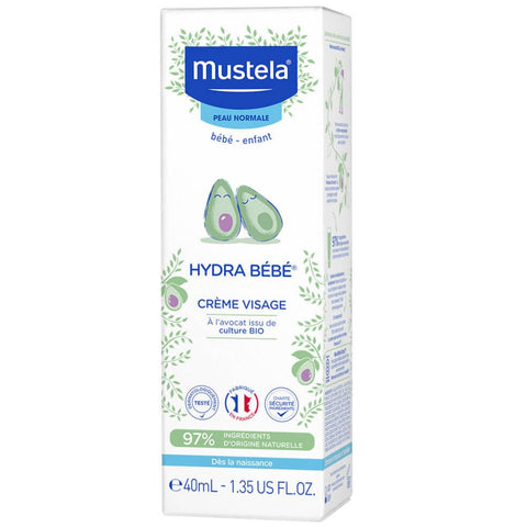 Mustela Hydra Bébé Crème Visage Peau Normale (40 ml)