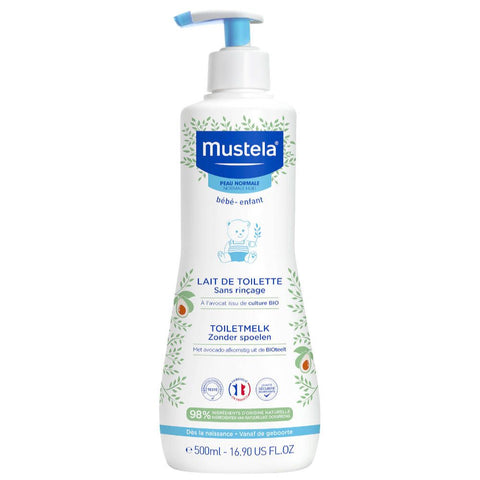 Mustela Reinigungsmilch ohne Abspülen mit Bio-Avocado 500 ml