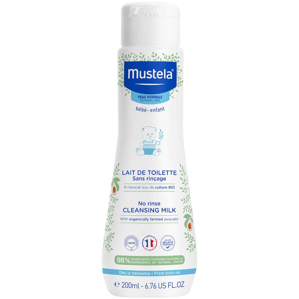 Mustela Lait de Toilette sans Rinçage — 200 ml