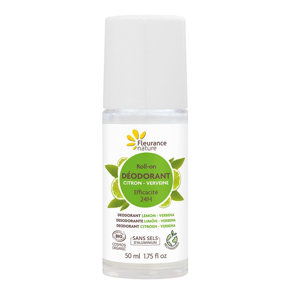 Fleurance Nature Déodorant 24h Roll-On Citron - Verveine Bio (50 ml)