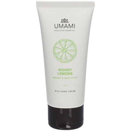 Umami Woody Lemons crème pour les mains riche Bergamote & Cèdre (50 ml)