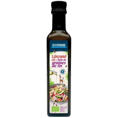 Biofood Huile de lin pressée à froid bio (250 ml)