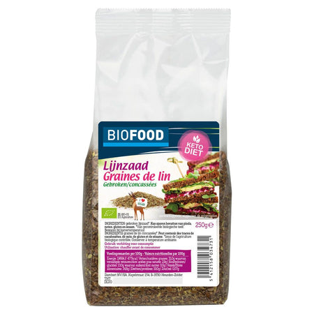 Biofood Graines de Lin Concassées
