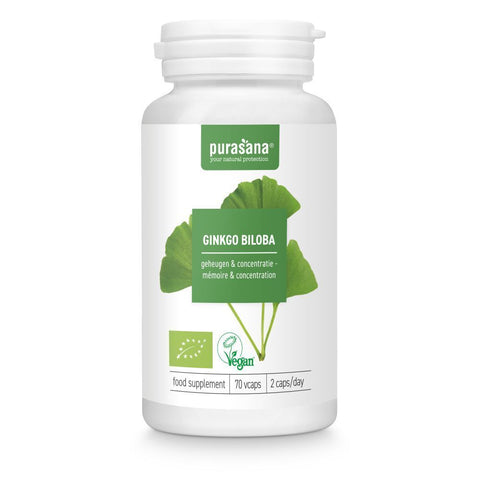 Purasana Ginkgo Biloba 250 mg bio (70 Kapseln)