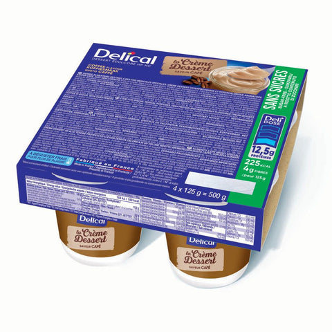 Delical Crème HPHC sans sucres Café (4x125 g)