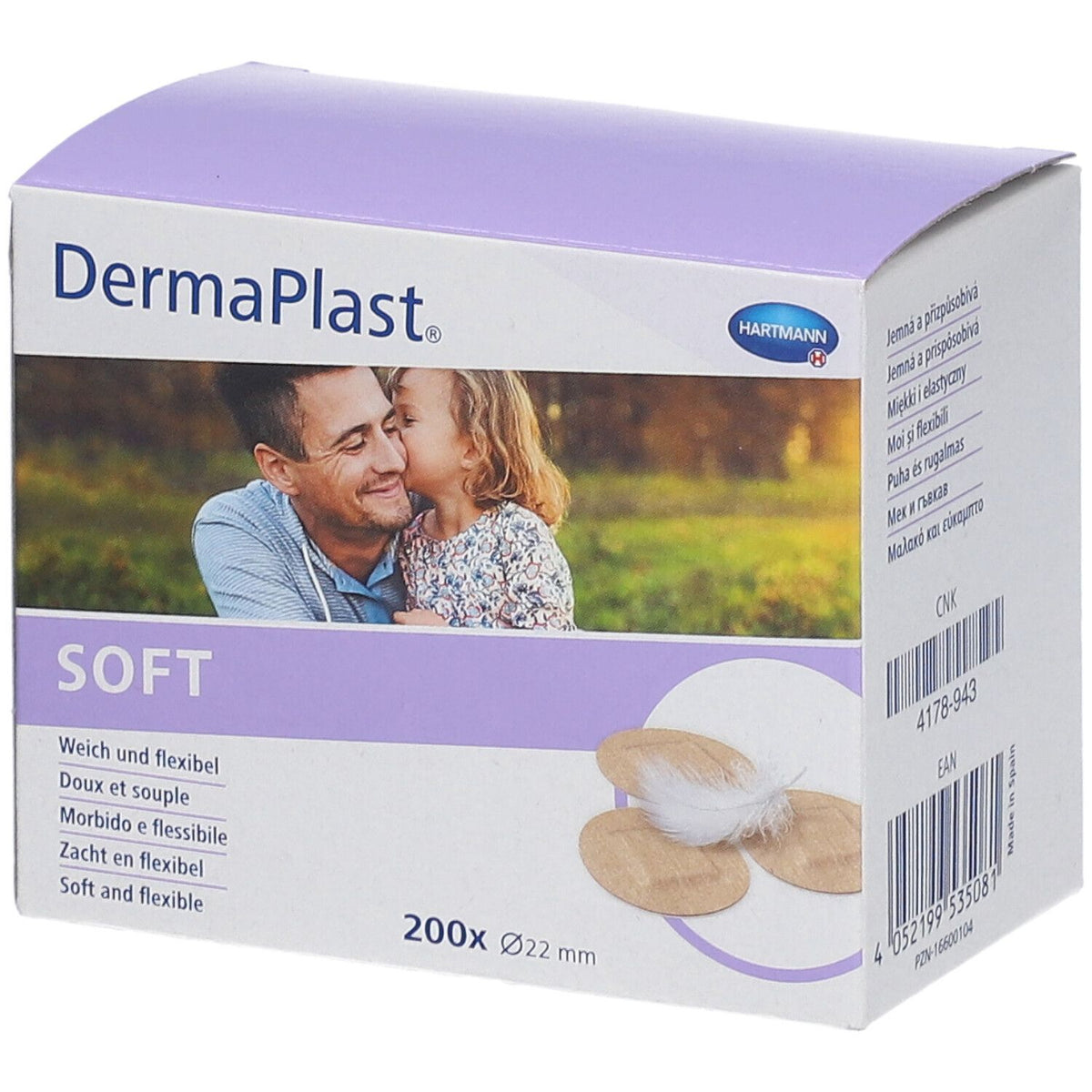 Hartmann DermaPlast Soft Injection 22 mm (200 pièces)