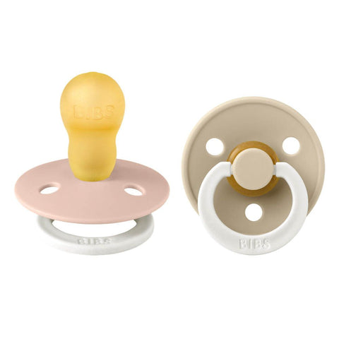 BIBS Tétine Glow in the Dark Blush - Vani 18 Mois+ (2 pièces)