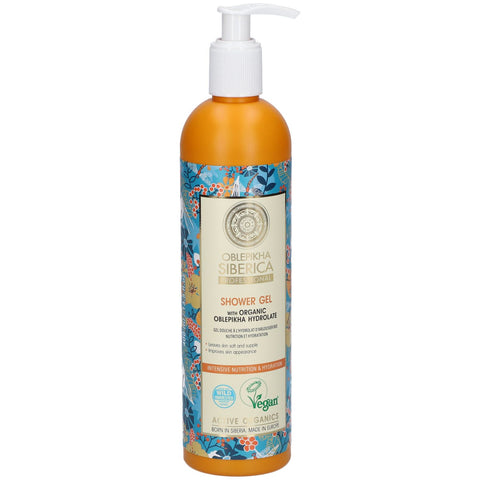 Natura Siberica Oblepikha Gel douche à l'Hydrolat d'Argousier Bio (400 ml)