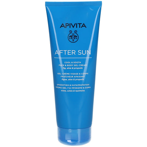 Apivita Gel-crème après soleil Cool & Sooth visage et corps Figue & Aloe & Propolis (200 ml)