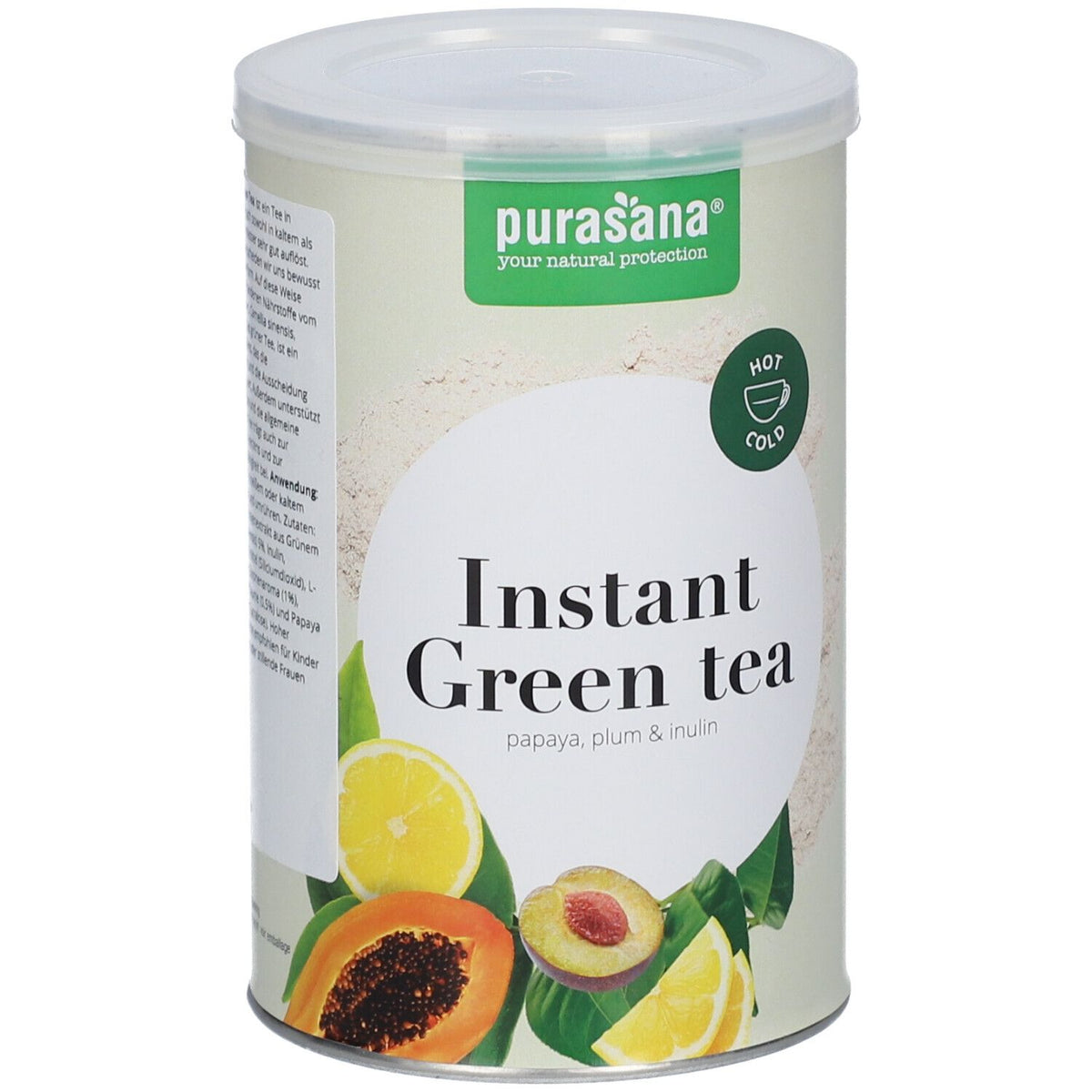 Purasana Thé vert instantané papaye prune (200 g)