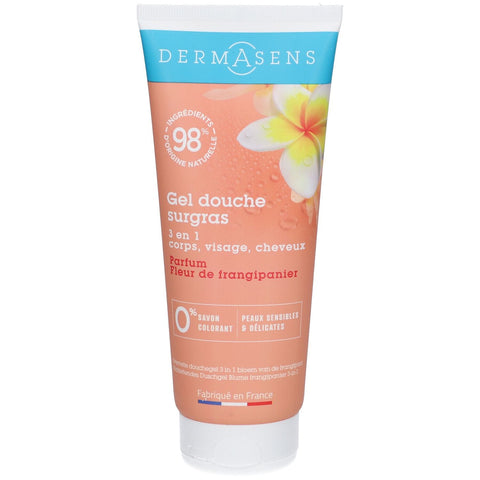 DermAsens Überfettendes Duschgel Frangipani-Blüte — 200 ml