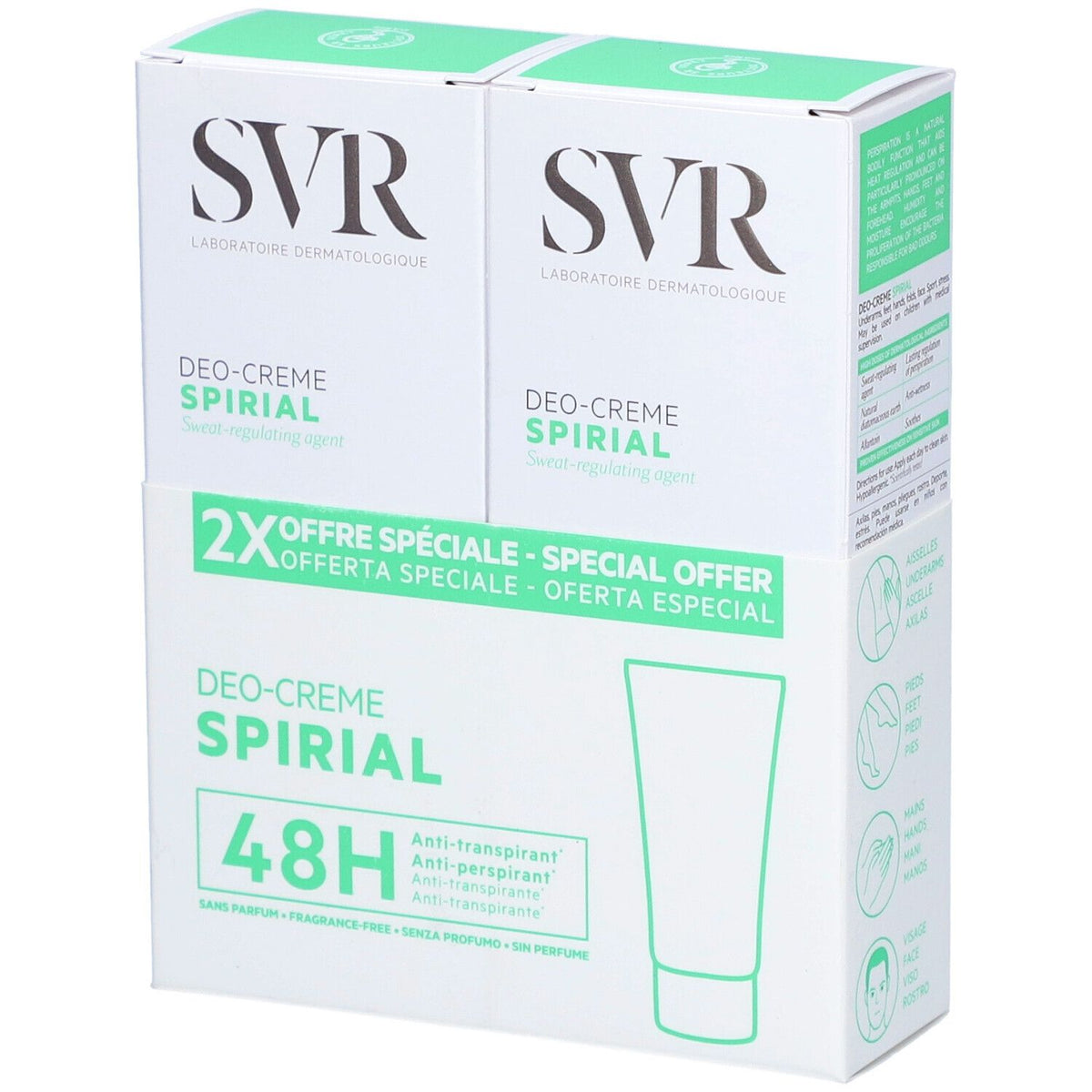 SVR Spirial Deo-Crème DUO (2x50 ml)
