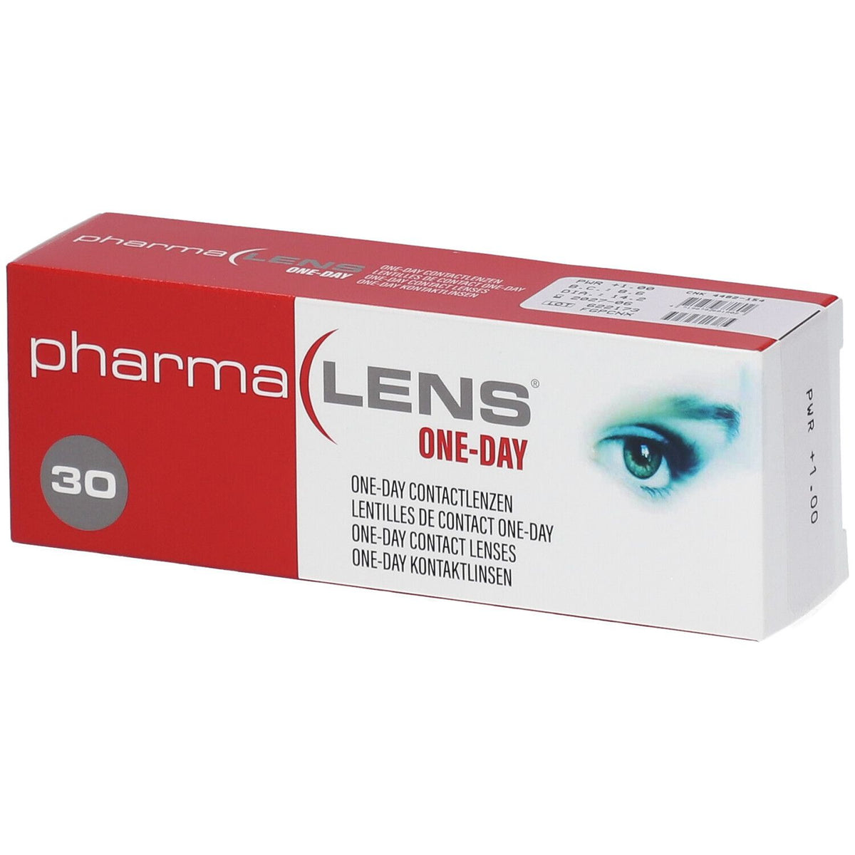Pharmalens One-Day lentilles +1,00 (30 pièces)