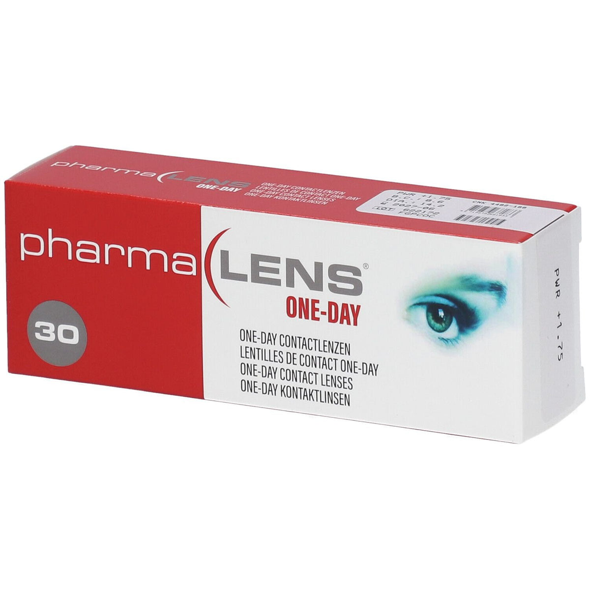 Pharmalens One-Day Lentilles +1,75 (30 pièces)