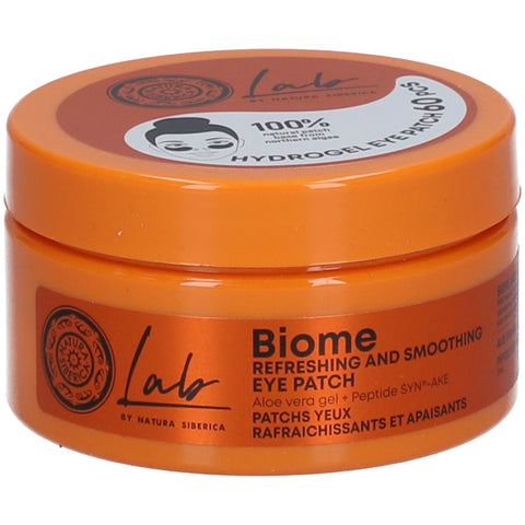 Natura Siberica Biome Labo erfrischende und glättende Augenpads (60 Stück)