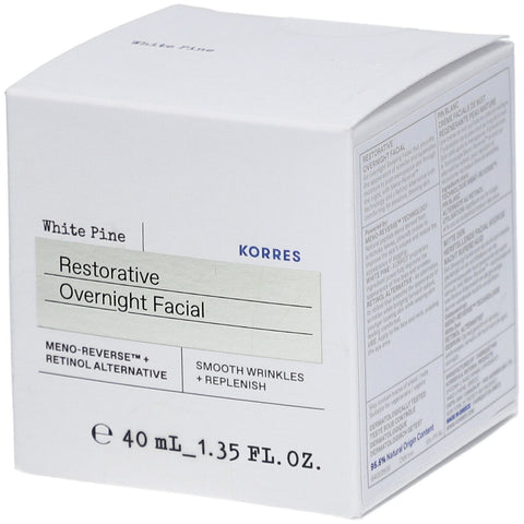 Korres Pin Blanc Crème Faciale de Nuit Régénérante (40 ml)