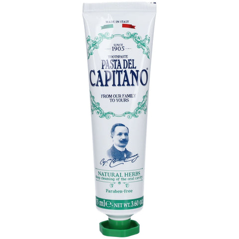 Pasta del Capitano pâte dentifrice naturelle à base de plantes (75 ml)