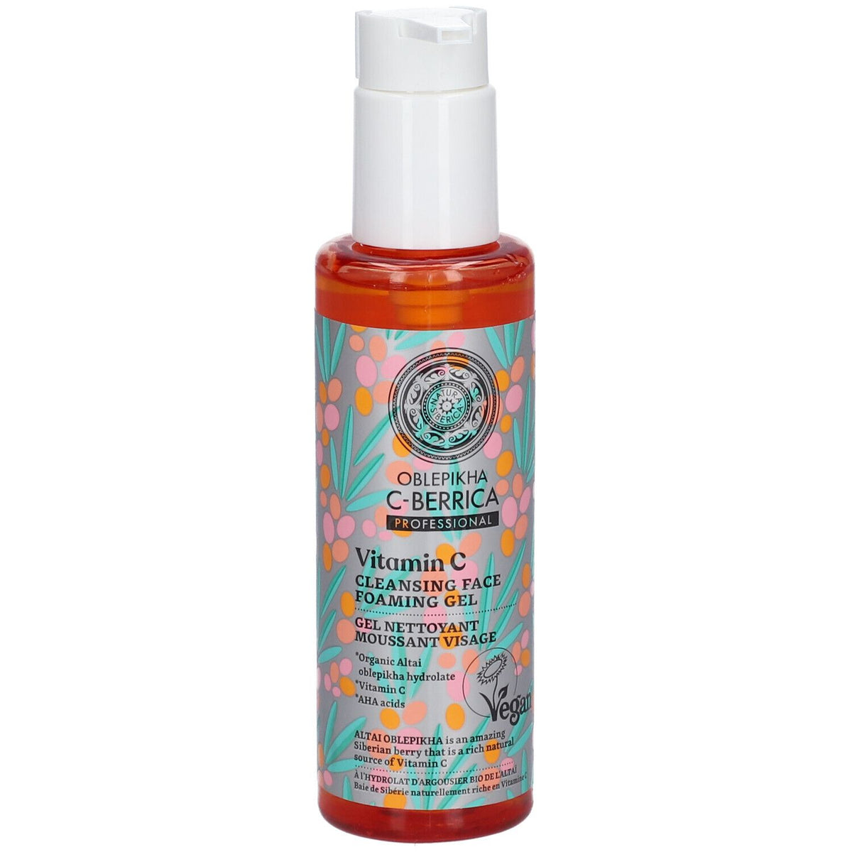 OBLEPIKHA Gel moussant nettoyant visage à la vitamine C (145 ml)