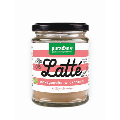 Purasana Latté Ashwagandha et Cannelle Bio (120 g)