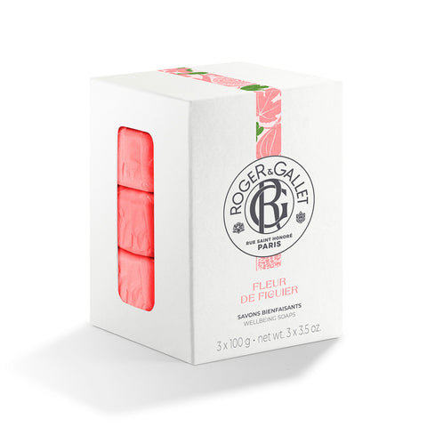 Roger & Gallet Savon Bienfaisant FLEUR DE FIGUIER (3x100 g)