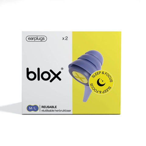 BLOX Sleep & Focus Wiederverwendbare Ohrstöpsel M/L
