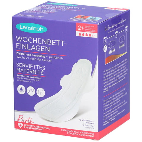 Lansinoh® Postpartum Pads (12 count)