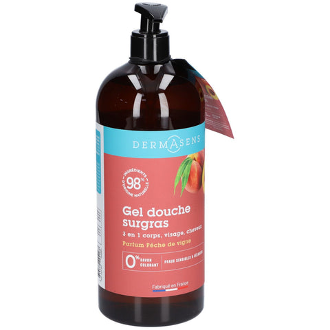 Dermasens 3-in-1 Peach Vine Over-Oiled Shower Gel 1L