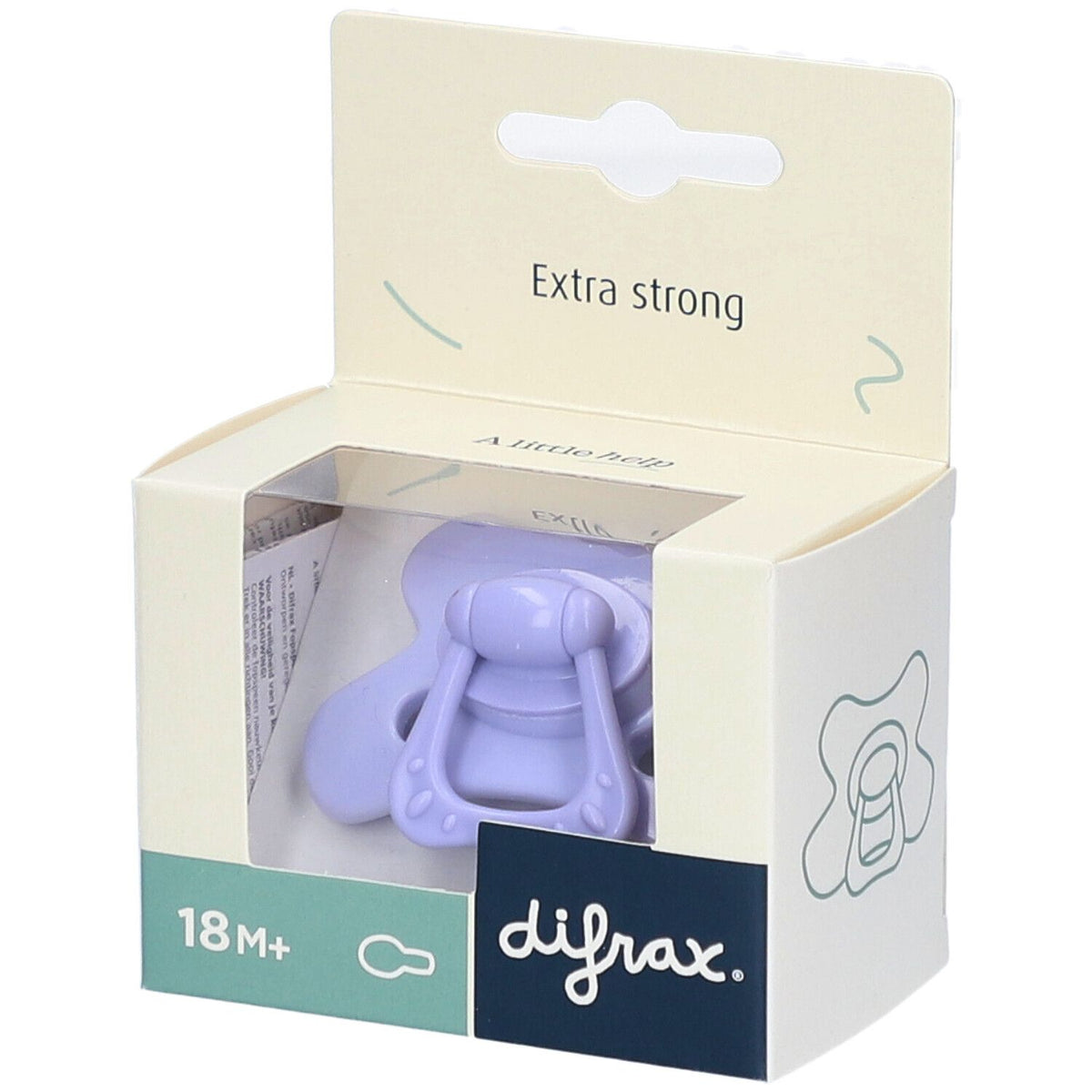 DIFRAX Tétine édition spéciale lilas naturel Améthyste 18m+