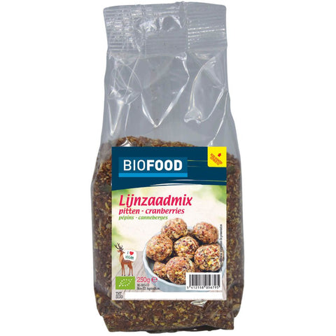 Biofood Leinsamen-Cranberry-Kerne-Mischung 250 g