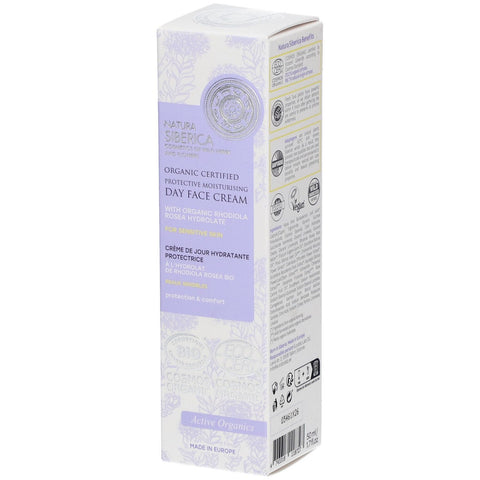 Natura Siberica Bio-zertifizierte feuchtigkeitsspendende und schützende Tagescreme für das Gesicht (50 ml)