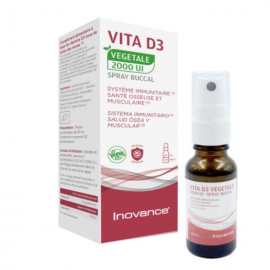 Inovance Vita D3 2000 UI spray buccal végétal (20 ml)