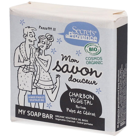 Secrets® de Provence savon bio au charbon actif (100 g)