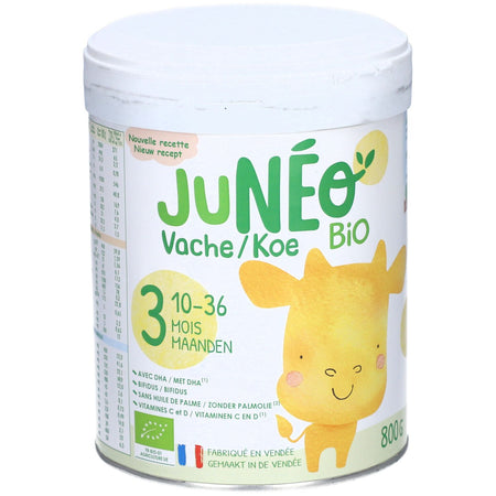 Junéo Lait de vache en poudre 3 10-36 mois (800 g)