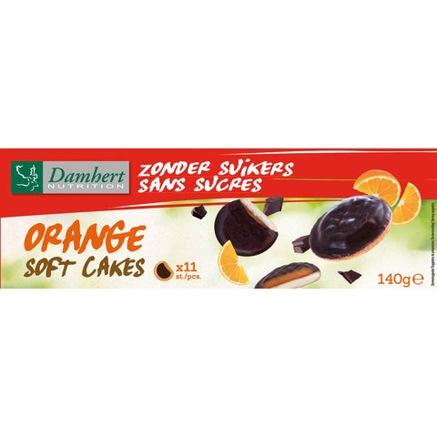 DAMHERT Orangen-Soft-Cakes ohne Zucker (140 g)