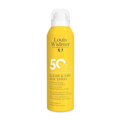 Louis Widmer Clear & Dry Sunspray SPF50 (200 ml)