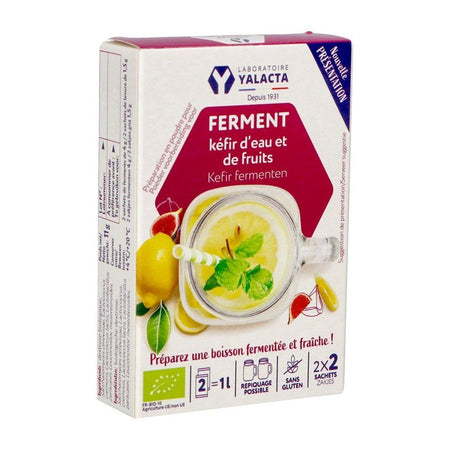 Yalacta Ferments pour kéfir d'eau et de fruits (4 sachets)