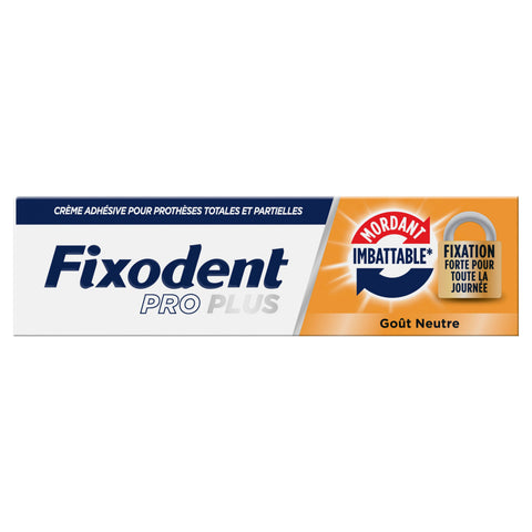 Fixodent Pro Plus Adhesive Cream for Full and Partial Dentures (57 g)