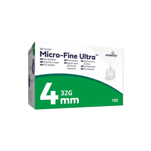 Embecta™ Micro-Fine™ Pen-Nadeln 4 mm 32G Ref 321097 (100 Stück)