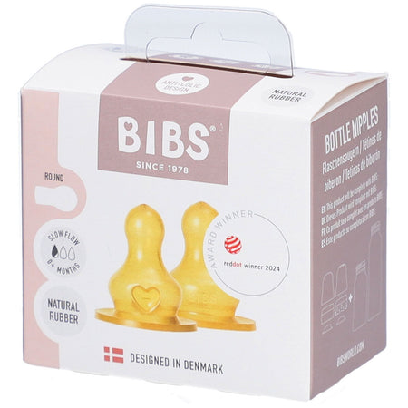 BIBS tétines pour biberons latex (2 pièces)