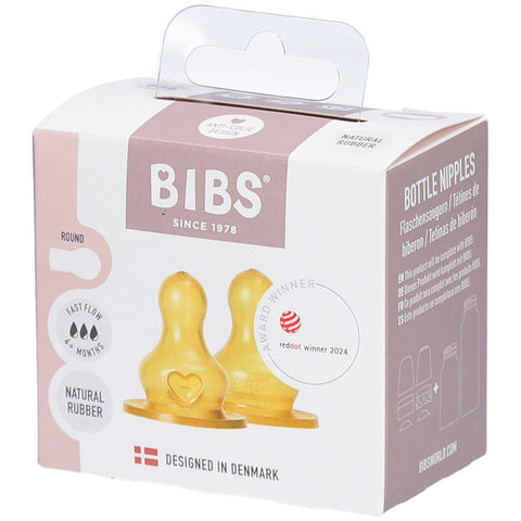 BIBS Tétines Latex (2 pièces)