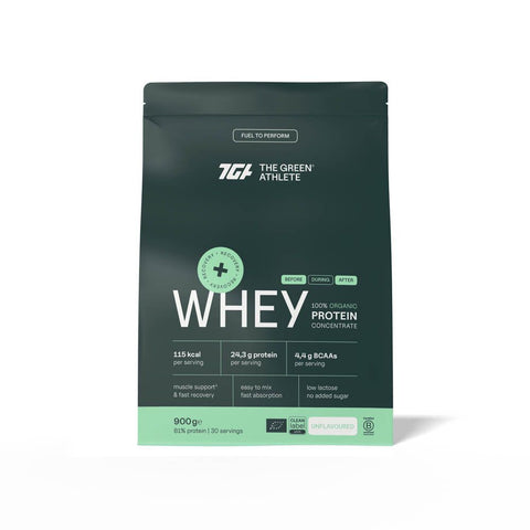 The Green Athlete organic unflavored whey protein concentrate (900 g)