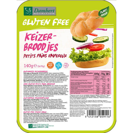 Damhert Sans Gluten petits pains empereur (140 g)