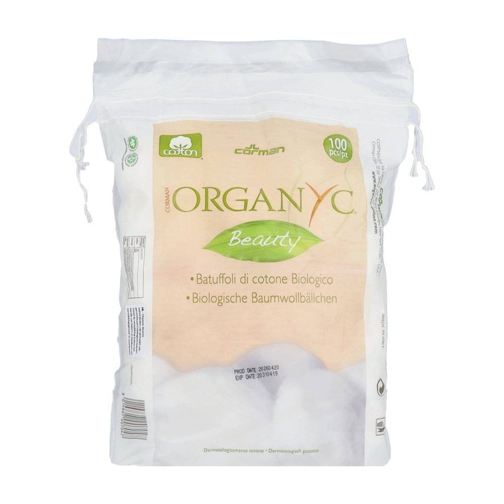 Organyc Boules de coton biologique (100 pièces)
